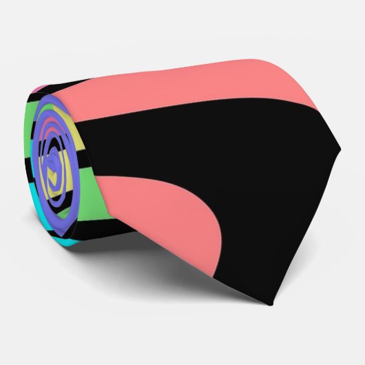 虹の渦巻き ネクタイ (ロール)