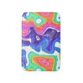 虹の渦巻き バスマット (正面縦)