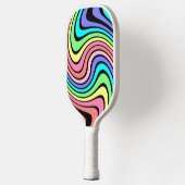 虹の渦巻き ピックルボールラケット (左)