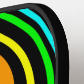 虹の渦巻き ピックルボールラケット (左詳細)