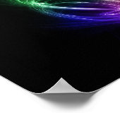 虹の渦巻き ポスター (角)