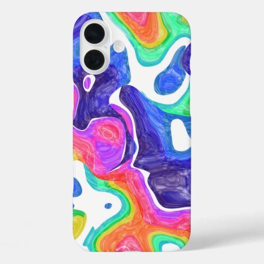 虹の渦巻き Case-Mate iPhoneケース (裏面)