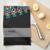 虹の滝 – フラクタルアート キッチンタオル (四つ折り)