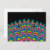 虹の滝 – フラクタルアート ポストカード (正面/裏面)