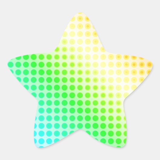 虹の点 星シール (正面)