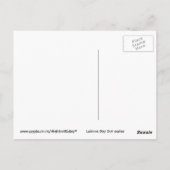 虹の熱気球 ポストカード (裏面)