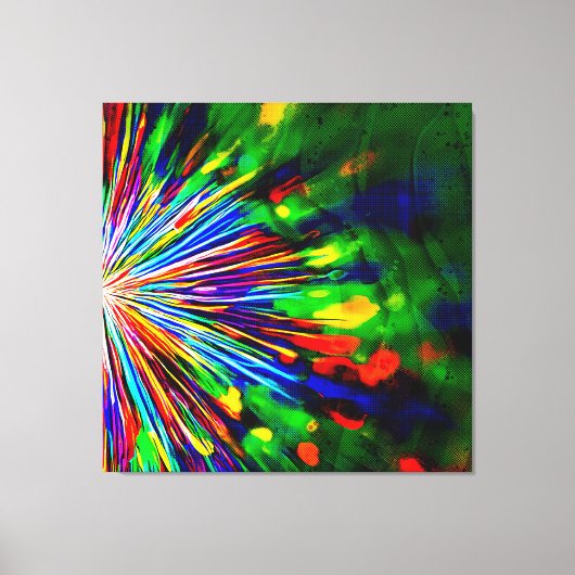 虹の爆発 キャンバスプリント (正面)