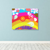 虹の爆発 キャンバスプリント (インサイチュ (ウッドフロア))