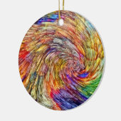 虹の爆発 セラミックオーナメント (左)
