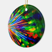 虹の爆発 セラミックオーナメント (左)