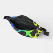 虹の牛の斑点パターン ファニーパック (見開き)