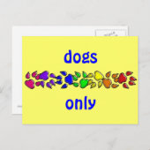 虹の犬のプリント ポストカード (正面/裏面)