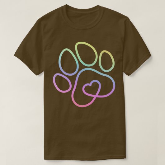 虹の犬の犬のマスター犬のオーナー犬の品種 Tシャツ (デザイン正面)