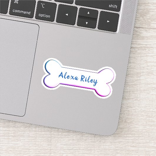 虹の犬の骨の形 シール (詳細)