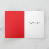 虹の犬 ハッピー バレンタイン デー！ カード (内部)