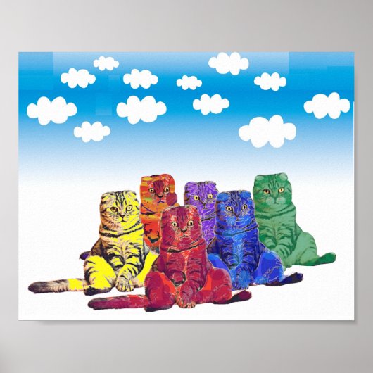 虹の猫を越えて ポスター (正面)