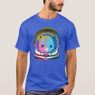 虹の猫宇宙飛行士宇宙宇宙観測 Tシャツ