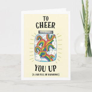 虹の瓶があなたにレインボーのカードを応援に カード