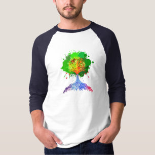 虹の生命の樹 Tシャツ