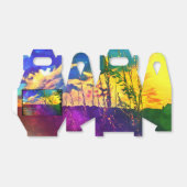 虹の田園風景お気に入りボックス*パーソナライズ* フェイバーボックス (折り畳みなし)