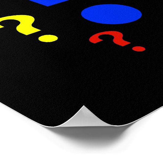 虹の疑問符 ポスター (角)