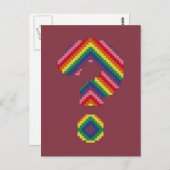 虹の疑問符 ポストカード (正面/裏面)