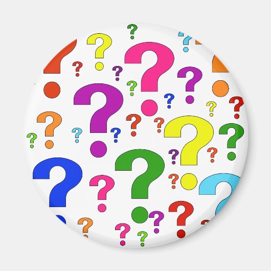 虹の疑問符 マグネット (正面)