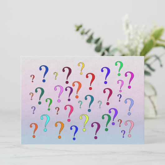 虹の疑問符 招待状 (スタンド正面)