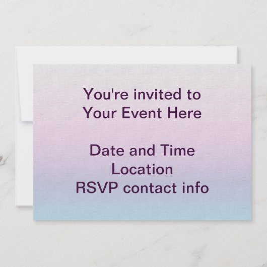 虹の疑問符 招待状 (裏面)