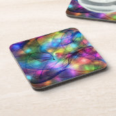 虹の白熱［赤熱］光を放つなライト コースター (左側)