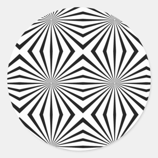 虹の真理ライブ幻覚の光学錯覚 ラウンドシール (正面)