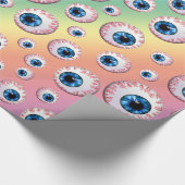 虹の眼球パターン ラッピングペーパー (角)