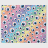 虹の眼球パターン ラッピングペーパー (フラット)