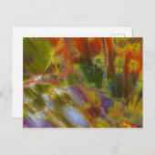 虹の石化された木材 ポストカード (正面/裏面)