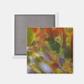 虹の石化された木材 マグネット (正面/裏面)