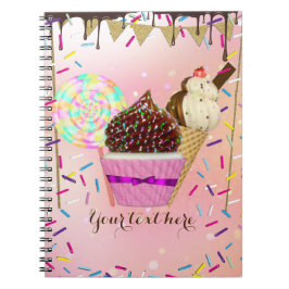 虹の砂糖菓子 キャンディランド スイーツ ノートブック