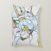 虹の破片、ステンドグラスの統一 アクセントクッション (正面(垂直))