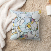 虹の破片、ステンドグラスの統一 クッション (ブランケット)