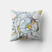 虹の破片、ステンドグラスの統一 クッション (裏面)