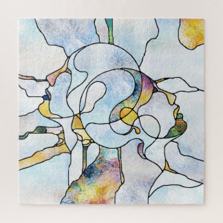 虹の破片、ステンドグラスの統一 ジグソーパズル