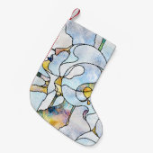 虹の破片、ステンドグラスの統一 スモールクリスマスストッキング (正面 (吊り時))