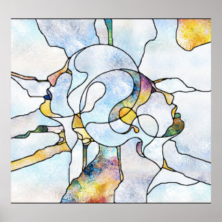 虹の破片、ステンドグラスの統一 ポスター