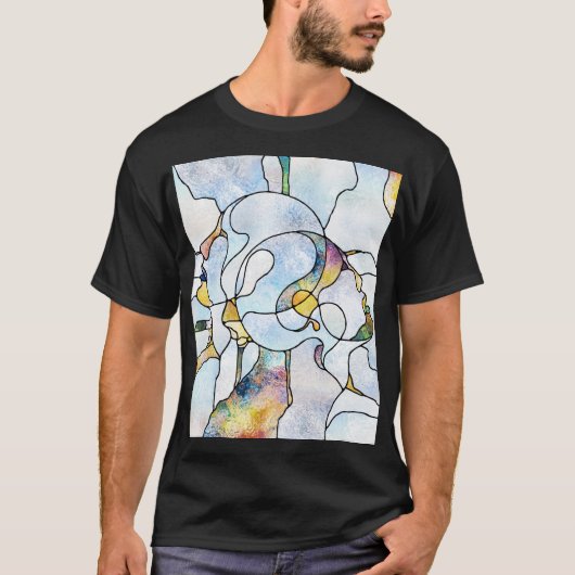 虹の破片、ステンドグラスの統一 Tシャツ (正面)