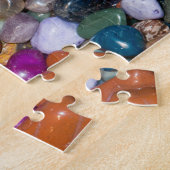 虹の磨き上げられた岩 ジグソーパズル (側面)