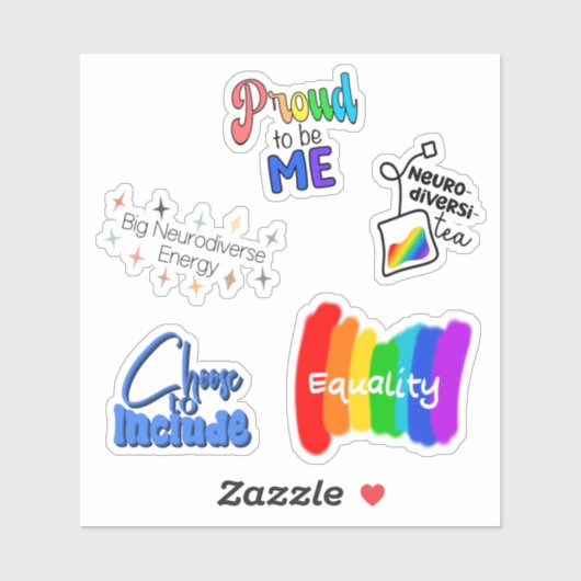 虹の神経多様性 シール (シート)