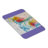 虹の私の馬はユニコーンの水のカラーマグネットである マグネット (右側)