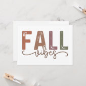 虹の秋の雰囲気 カード (正面/裏面インサイチュ)