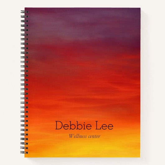 虹の空の雲 ノートブック (正面)