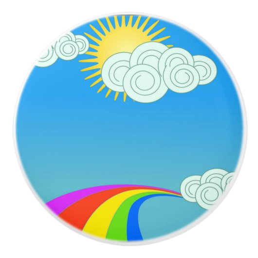虹の空 セラミックノブ (正面)