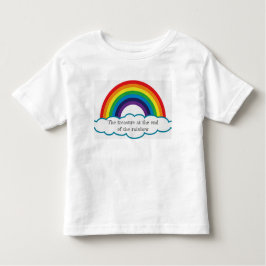 虹の端に宝物。 子供のティー トドラーTシャツ